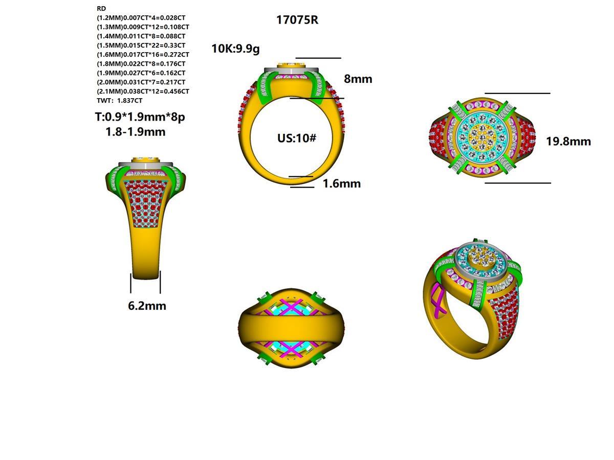 17075R Ring With Diamond