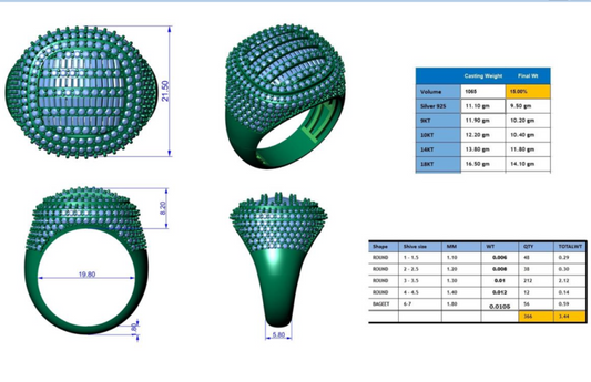 17102R Ring With Diamond