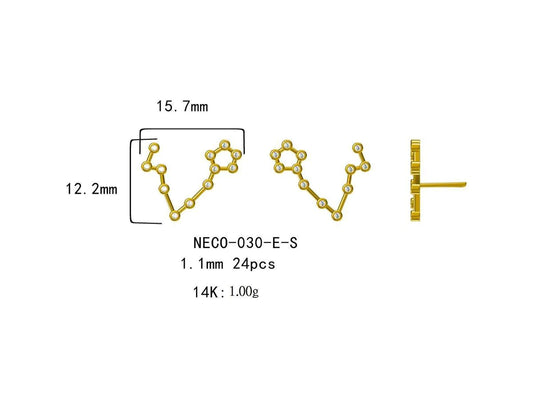 17128E-S Earring With Diamond