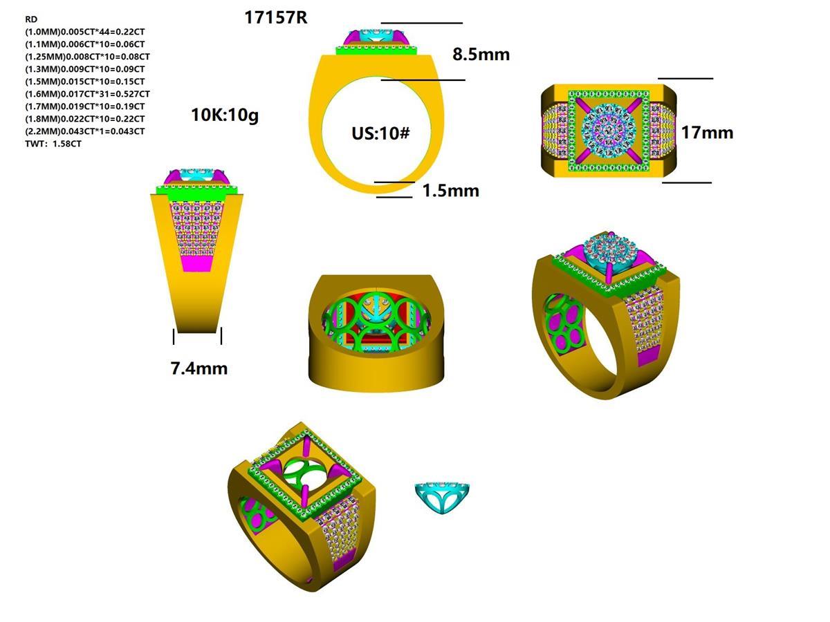 17157R Ring With Diamond