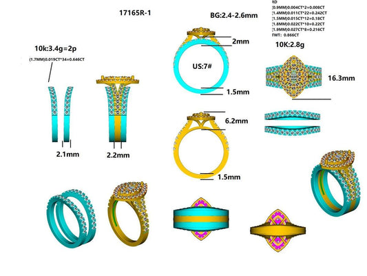 17165R ring-with-diamond Ring With Diamonds