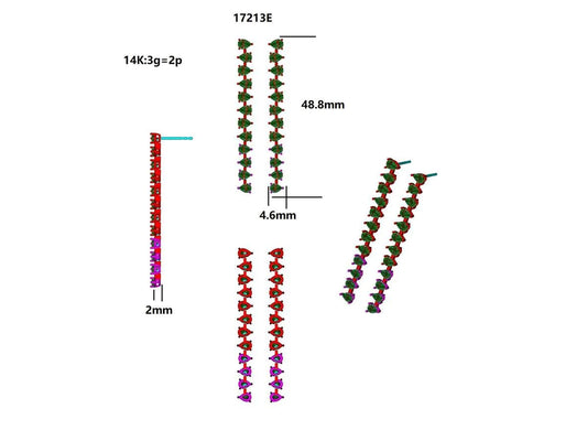 17213E Earring With Gemstone