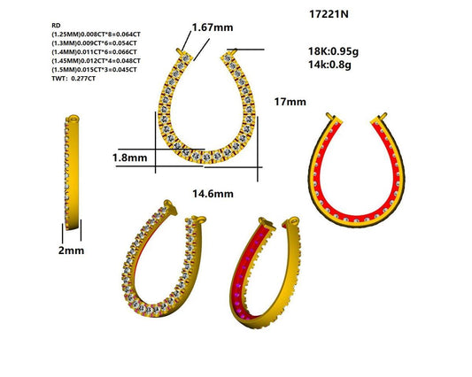 17221N Necklace With Diamond