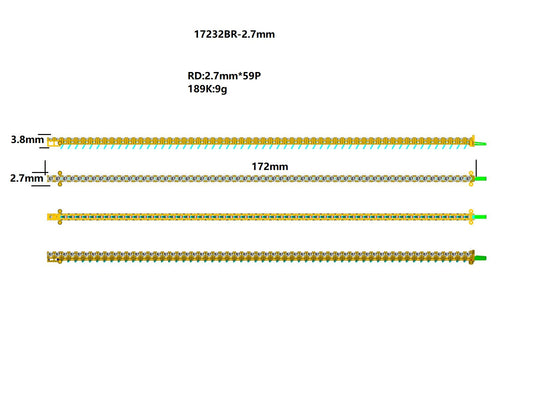 17232BR-2.7MM bracelet-with-diamond