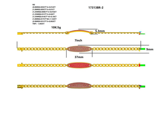 17313BR Bracelet With Diamond