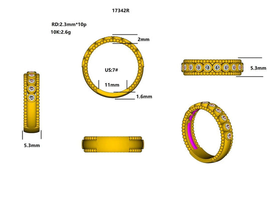17342R Ring With Diamond