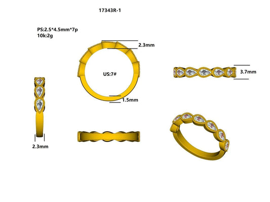 17343R Ring With Diamond