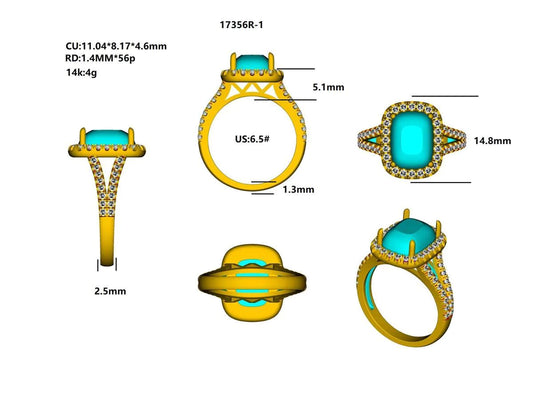 17356R Ring With Diamond