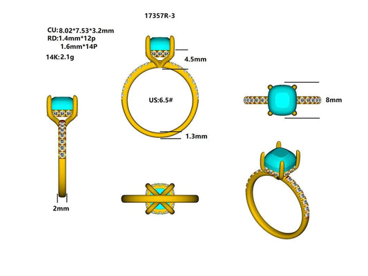 17357R Ring With Diamond