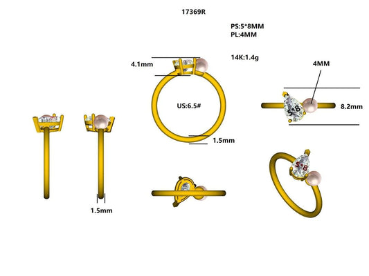 17369R Ring With Diamond