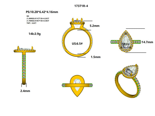 17371R Ring With Diamond