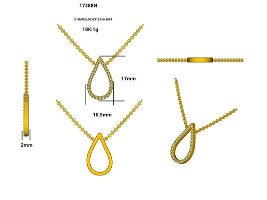 17388N Necklace With Diamond