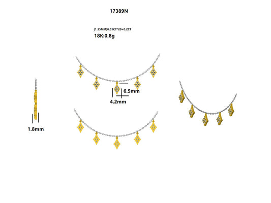 17389N Necklace With Diamond