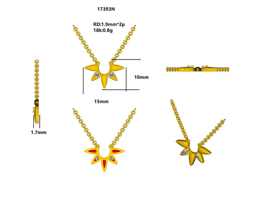 17393N Necklace With Diamond