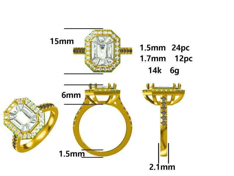 17421R Ring With Diamond