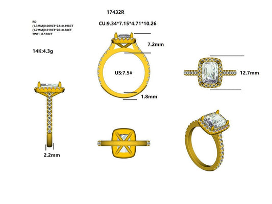 17432R Ring With Diamond