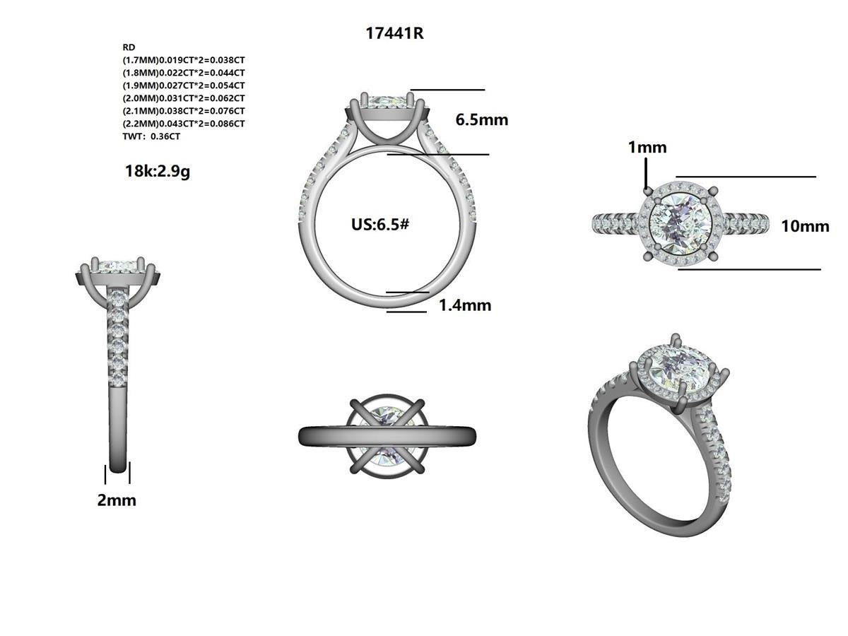 17441R Ring With Diamond