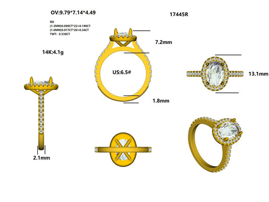 17445R Ring With Diamond