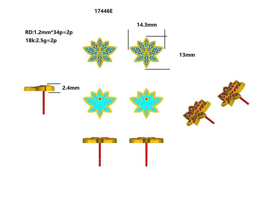 17446E Earrings With Diamond