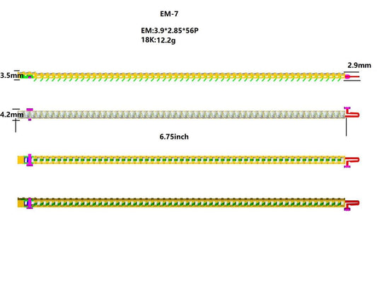 17447BR Semi Mount Bracelet