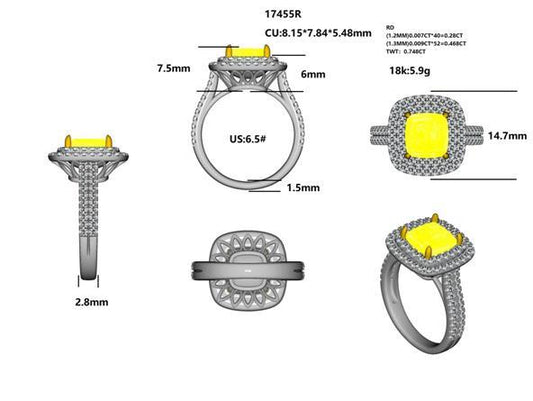 17455R Ring With Diamond