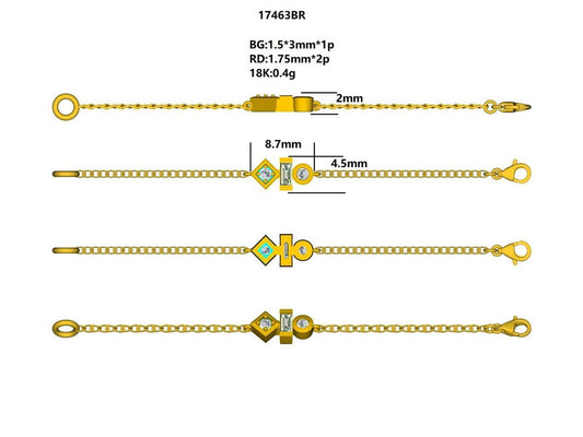 17463BR Bracelet With Diamond