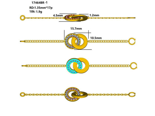 17464BR Bracelet With Diamond