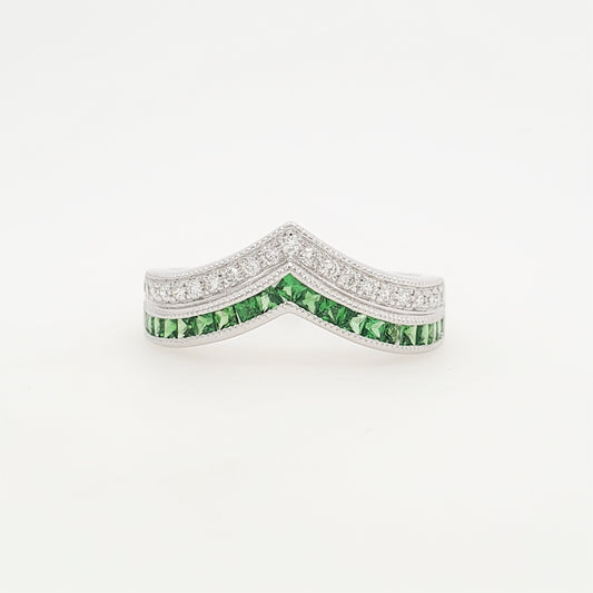 17465R Ring With Diamond & Gemstones