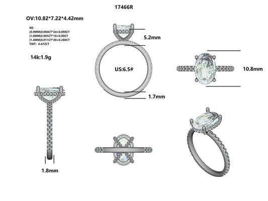 17466R Ring With Diamond