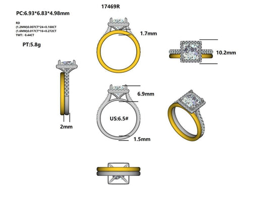 17469R Ring With Diamond