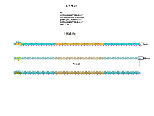 17475BR Bracelet With Diamond