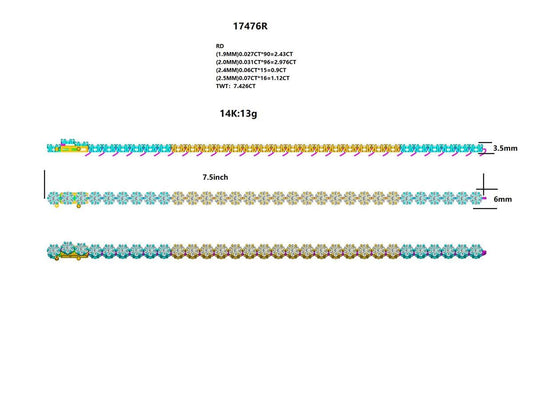 17476BR Bracelet With Diamond