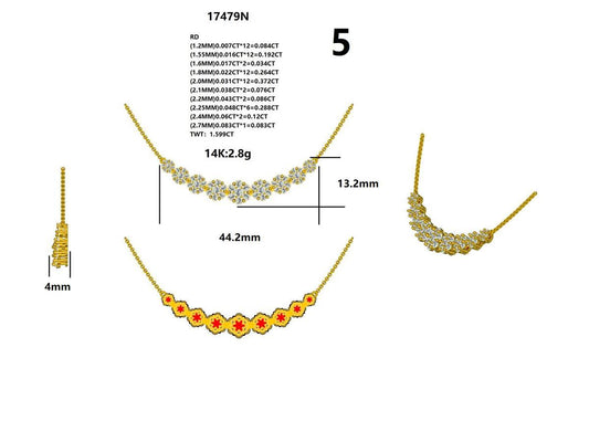 17479N Necklaces With Diamond