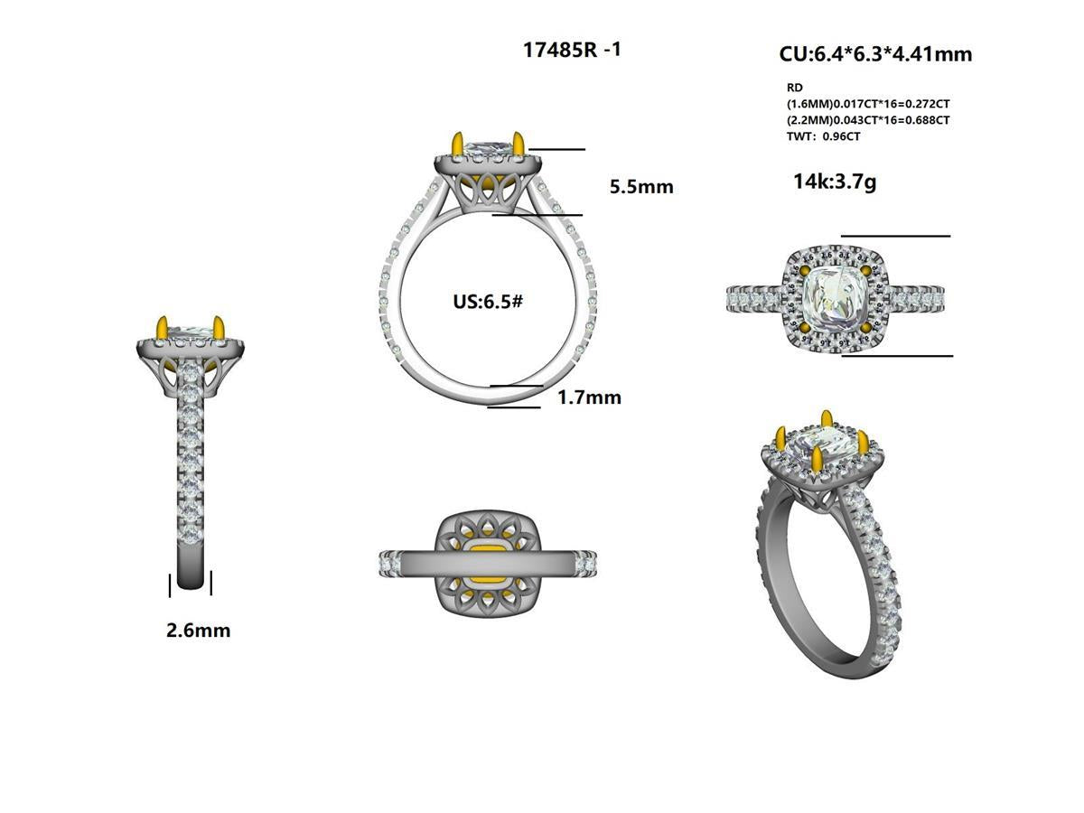 17485R Ring With Diamond
