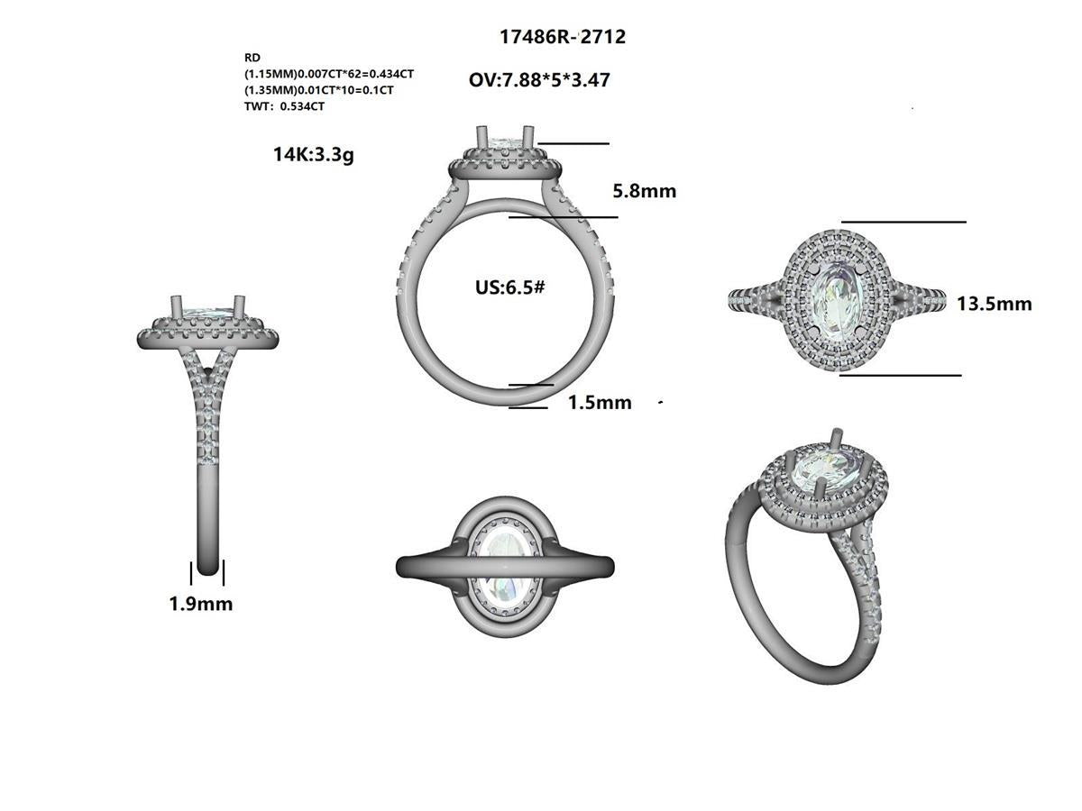 17486R Ring With Diamond