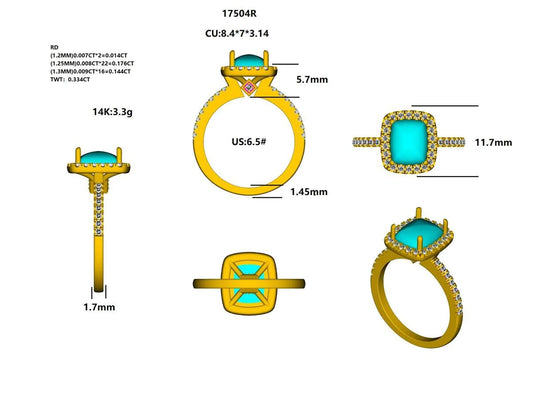 17504R Ring With Diamond