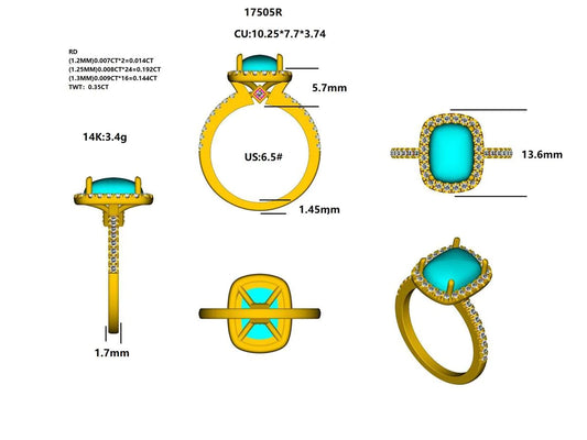 17505R Ring With Diamond