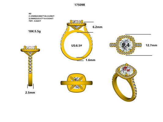 17509R Ring With Diamond