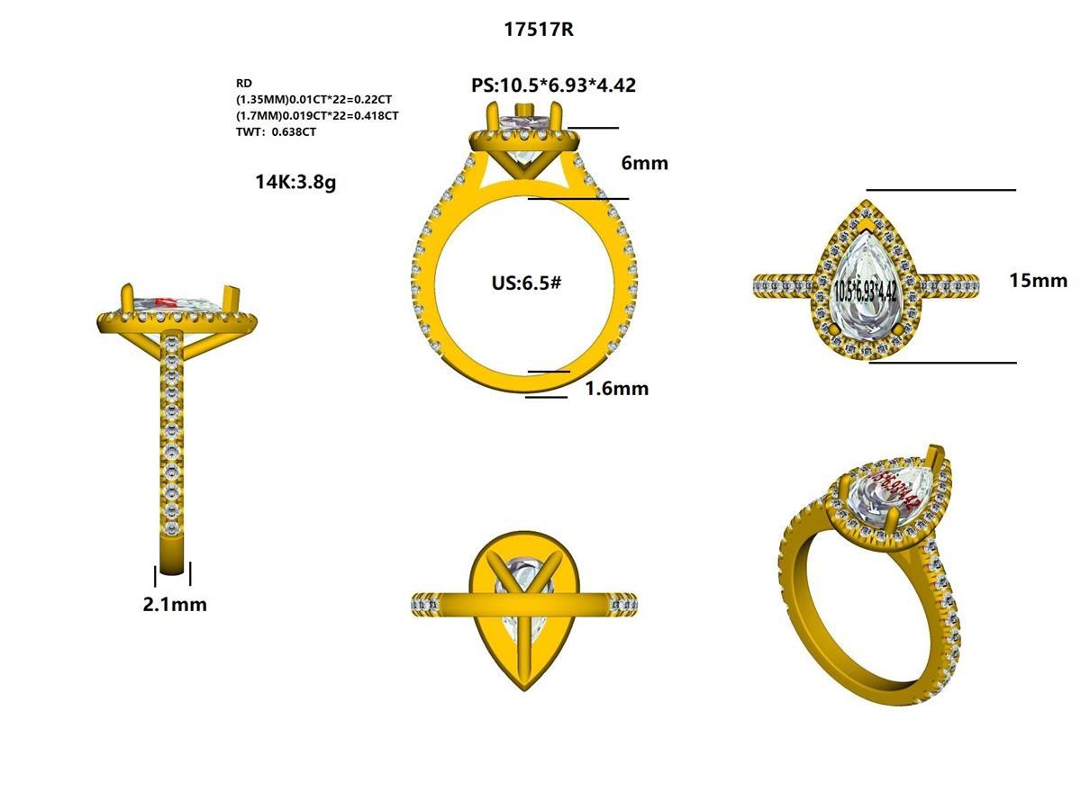 17517R Ring With Diamond
