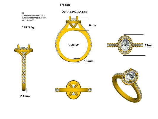 17518R Ring With Diamond