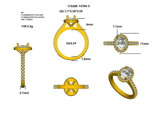 17520R Ring With Diamond