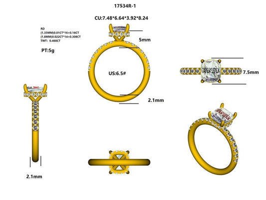 17534R Ring With Diamond