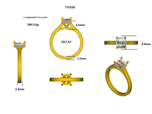 17535R Ring With Diamond