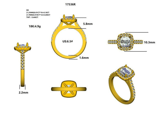 17536R Ring With Diamond