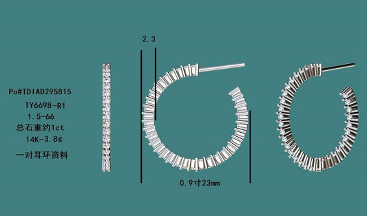 17541E Earrings With Diamond