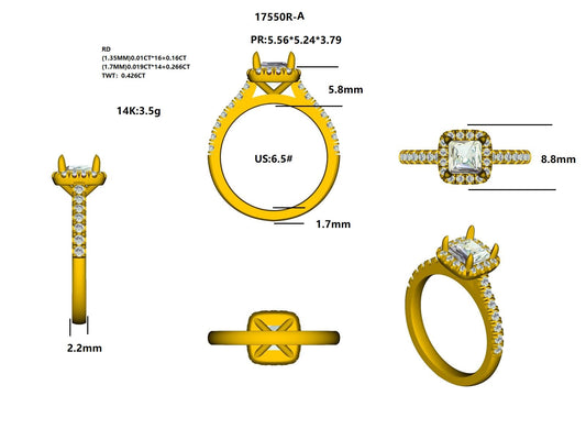 17550R Ring With Diamond