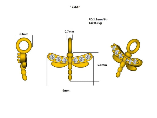 17561P Pendant with diamond