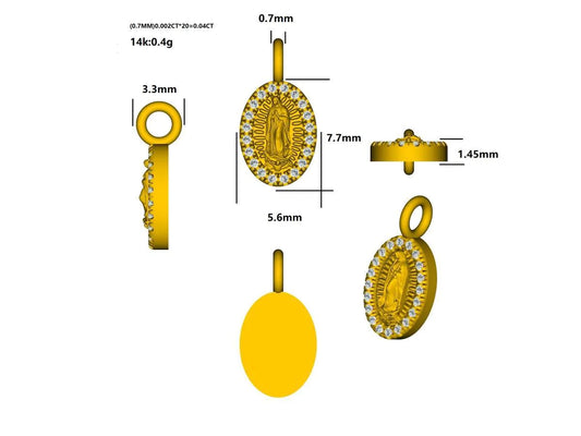 17566P Pendant with diamond