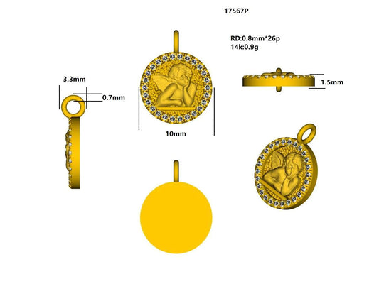 17567P Pendant with diamond