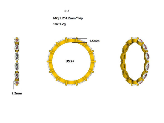 17573R Ring With Diamond